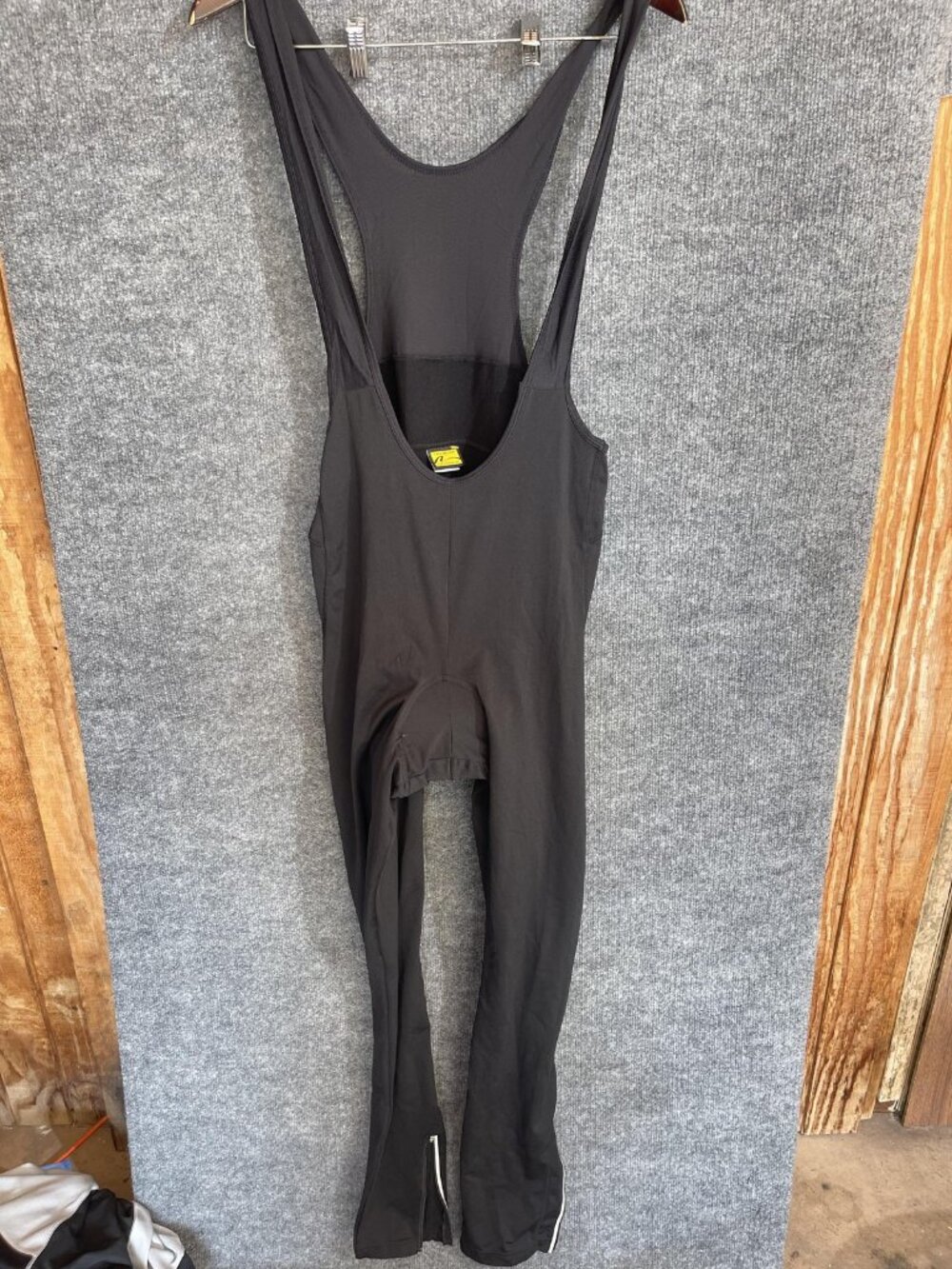 Nashbar Cycling Bib Leggings Mens XL Black Full Length Zippers Bike Winter